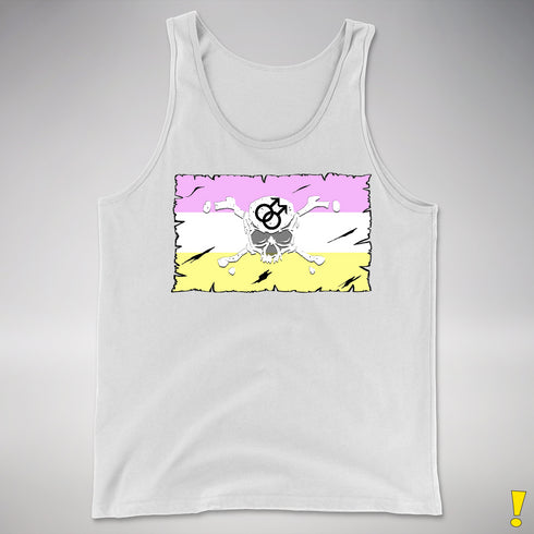 Twink Pride Pirate Flag Premium Tank Top - White